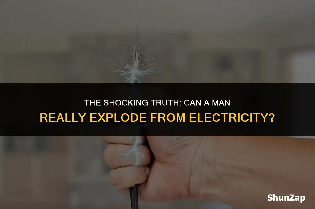 can a man explode from electricity