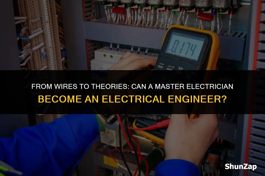 can a master electrician become an electrical engineer