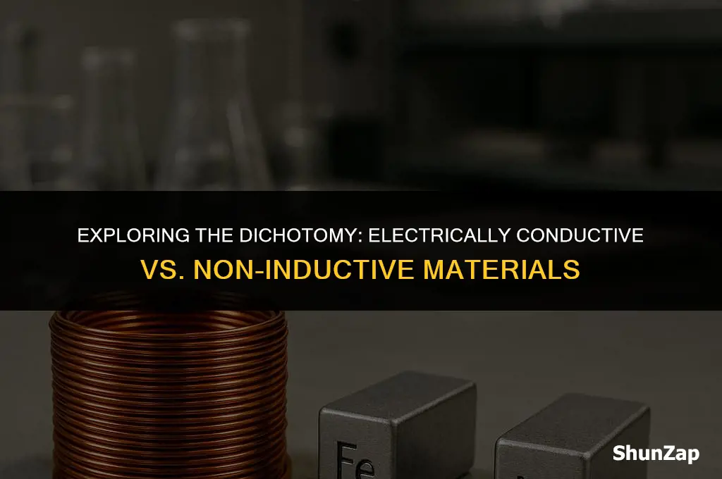 can a material be conductive electrically but not inductive