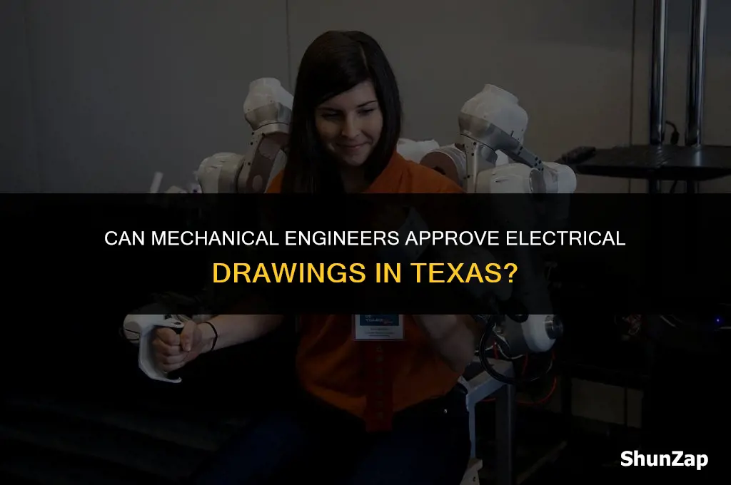 can a mechanical engineer stamp electrical drawings texas