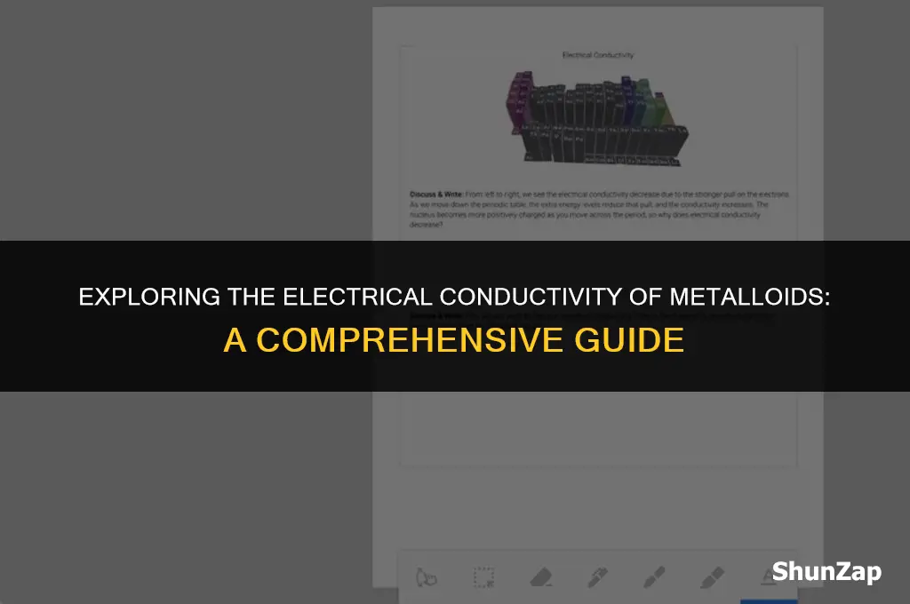 can a metalloid conduct electric current