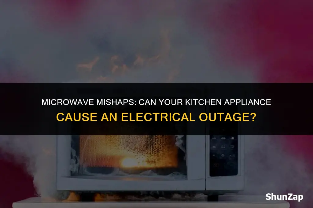 can a microwave cause an electrical outage