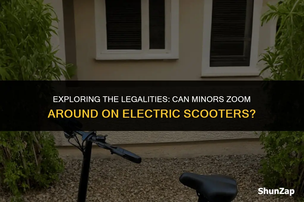 can a minor drive electric scooter