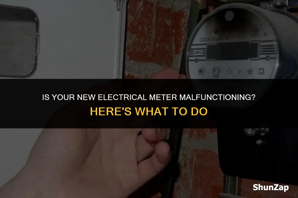 can a new electrical meter be broken