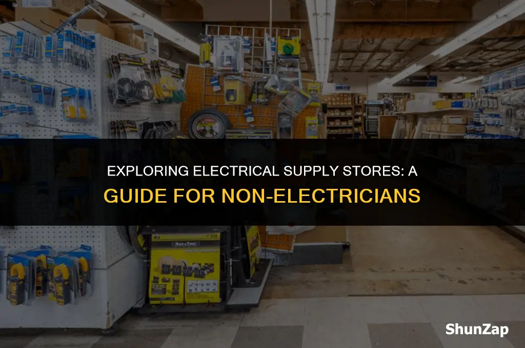 can a non electrician visit a electrical supply store