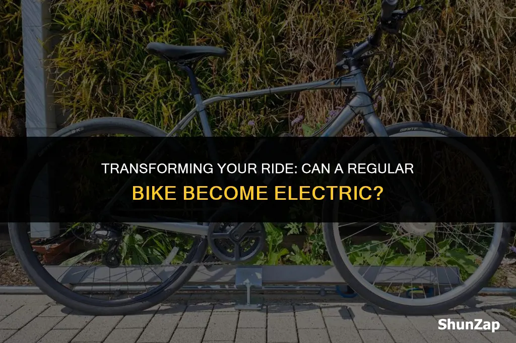 can a normal bike be converted to electric