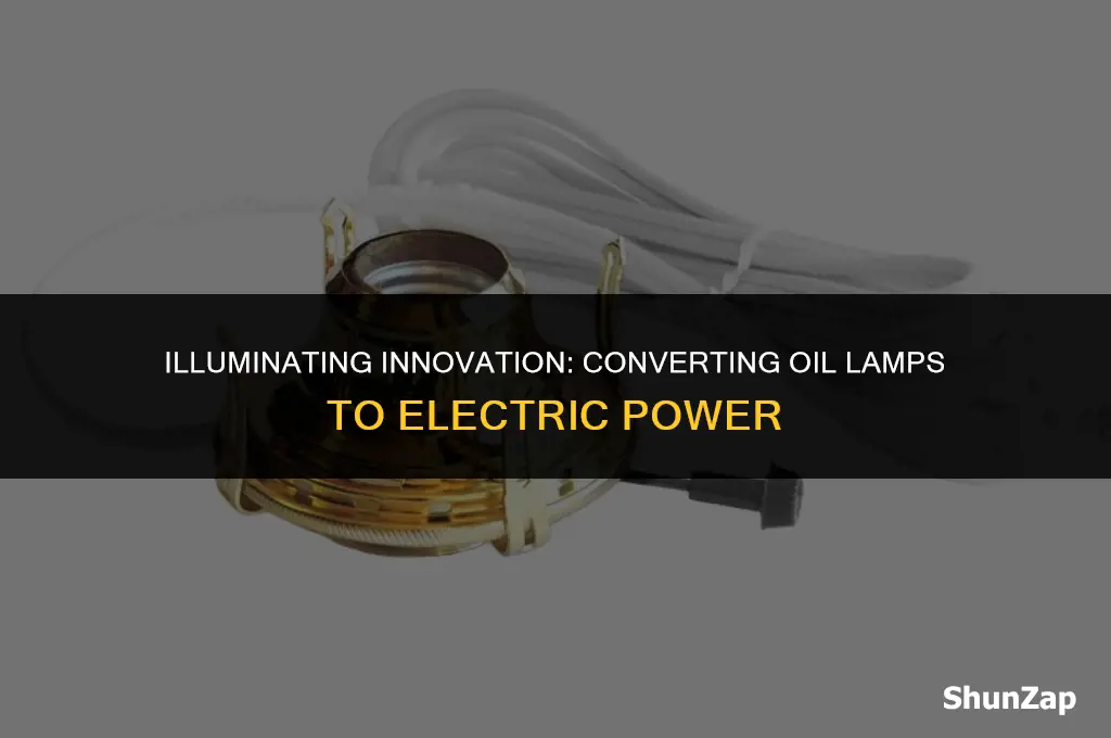 can a oil lamp be electric conversion kit
