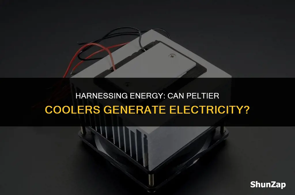 can a peltier cooler generate electricity