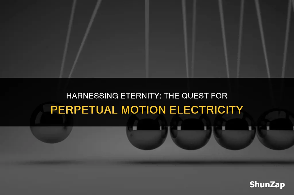 can a perpetual motion machine create electricity