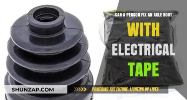 DIY Axle Boot Repair: A Temporary Fix with Electrical Tape?
