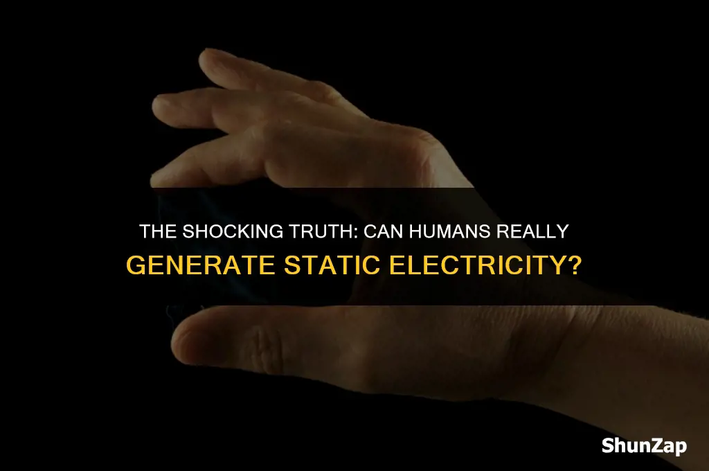 can a person generate static electricity