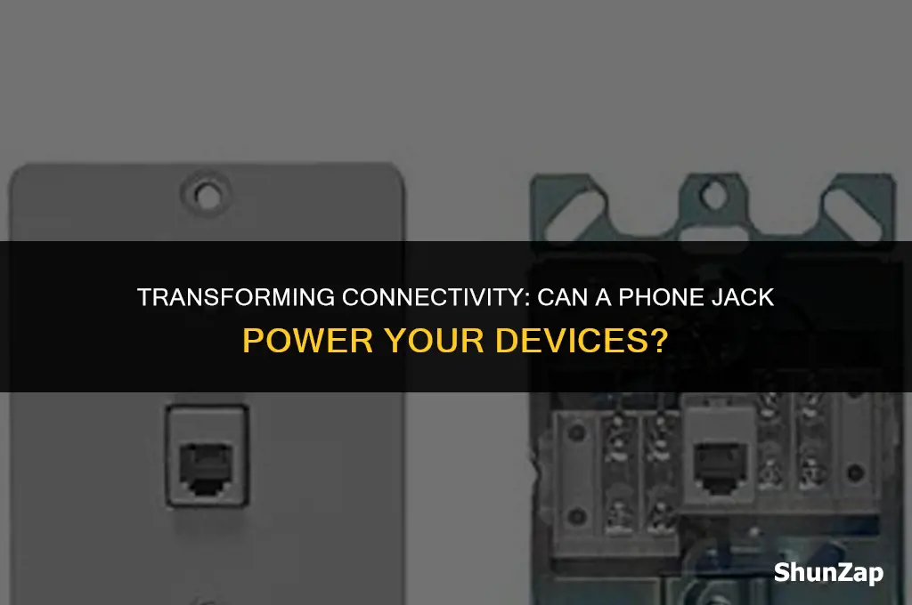 can a phone jack be converted to an electric outlet