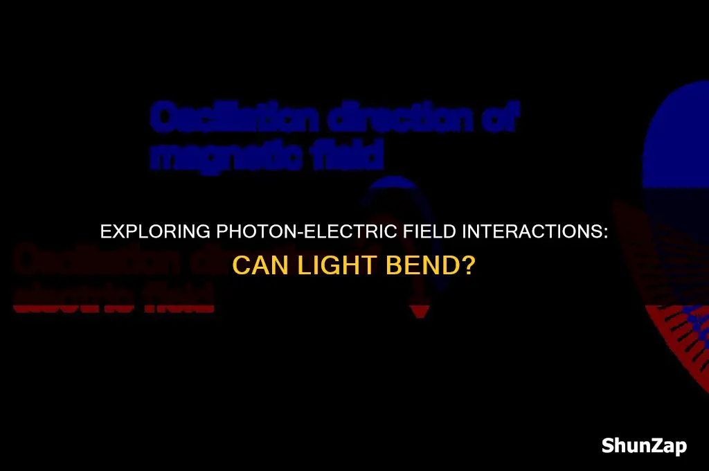 can a photon be deflected by an electric field