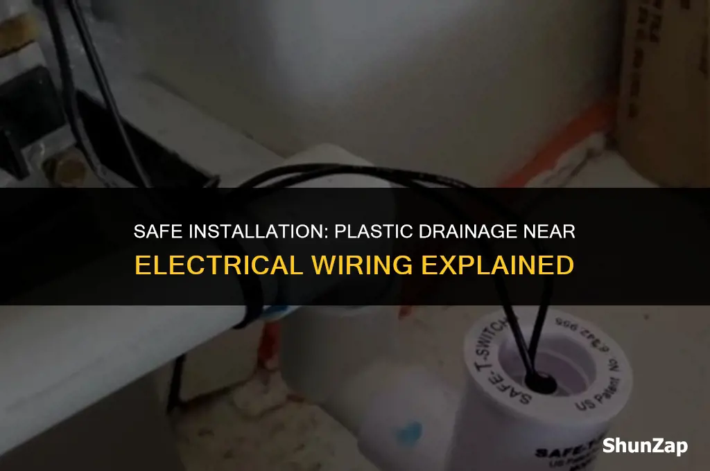 can a plastic drain run near electrical wiring