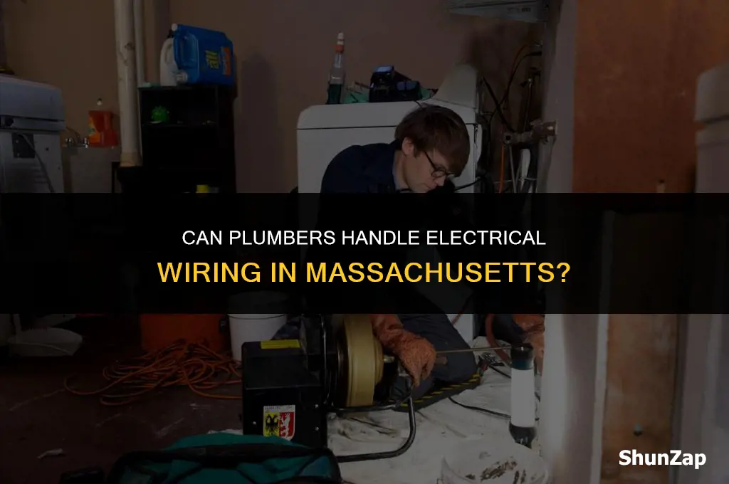 can a plumber do electrical wiring in massachusetts