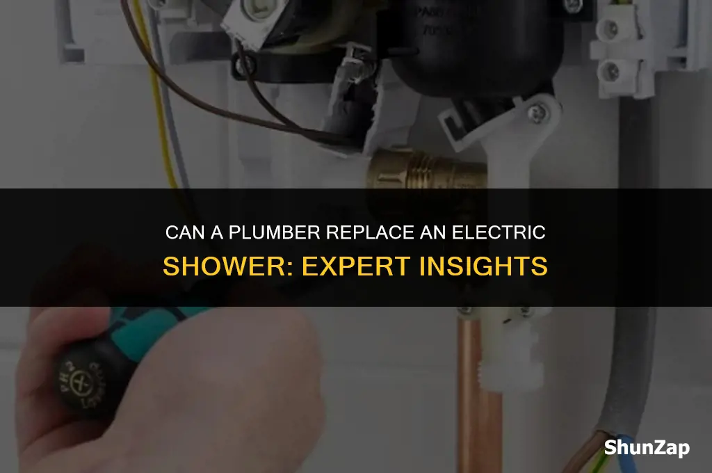 can a plumber replace an electric shower