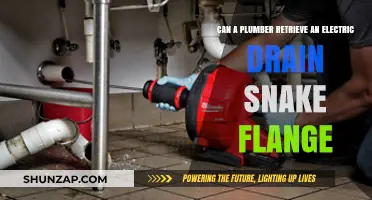 Can a Plumber Retrieve an Electric Drain Snake Flange?