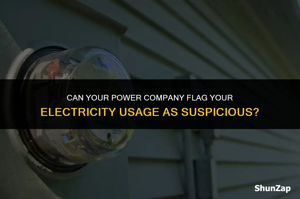 can a power company see my electricity as suspsicious