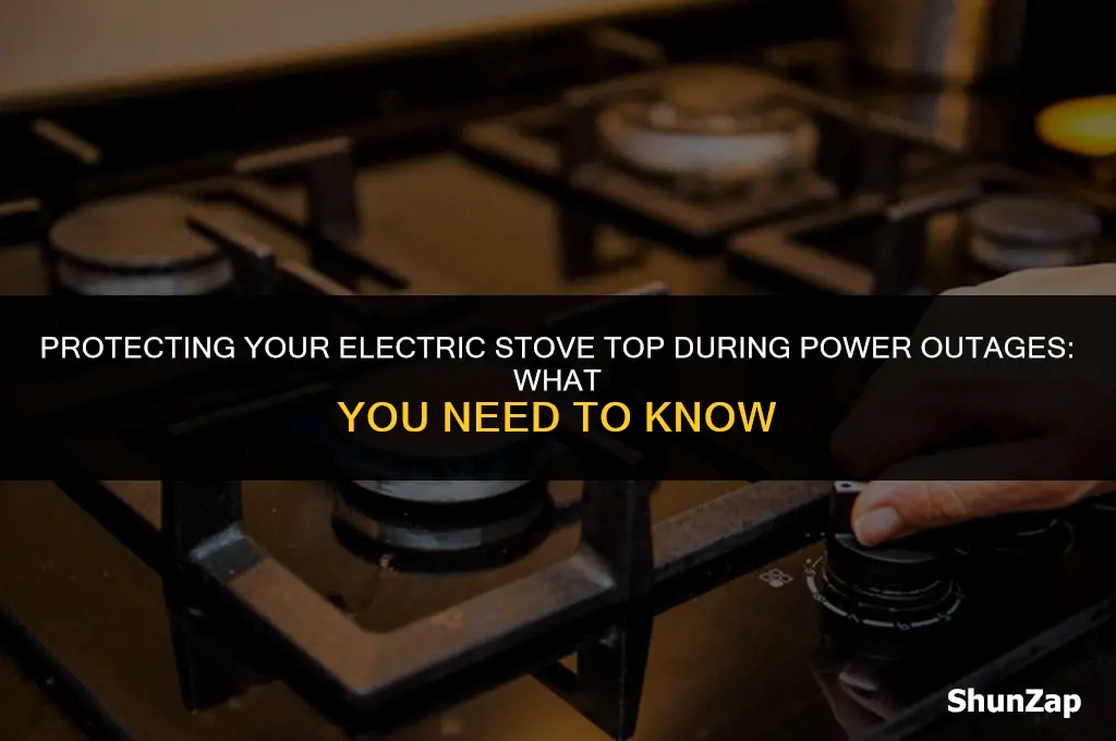 can a power outage damage my electric stove top