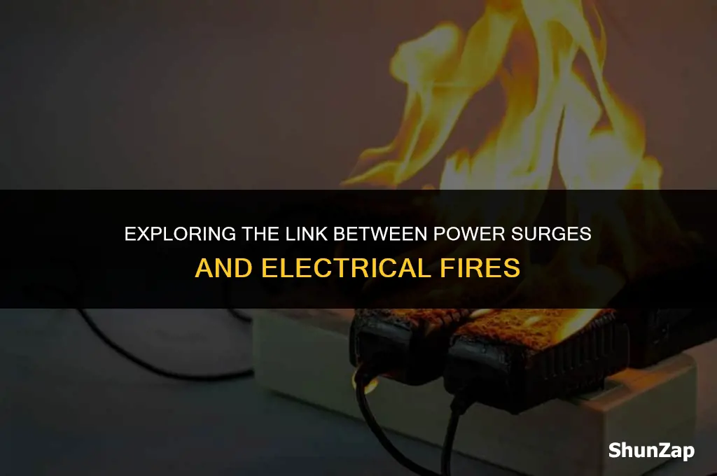 can a power surge cause an electrical fire