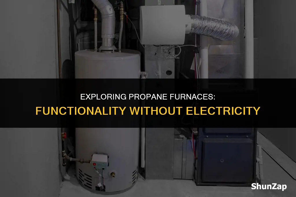 can a propane furnace run without electricity
