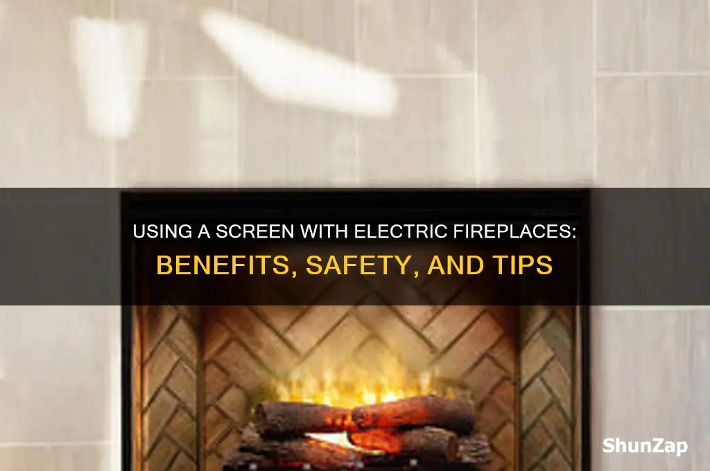 can a screen be used in an electric fireplace