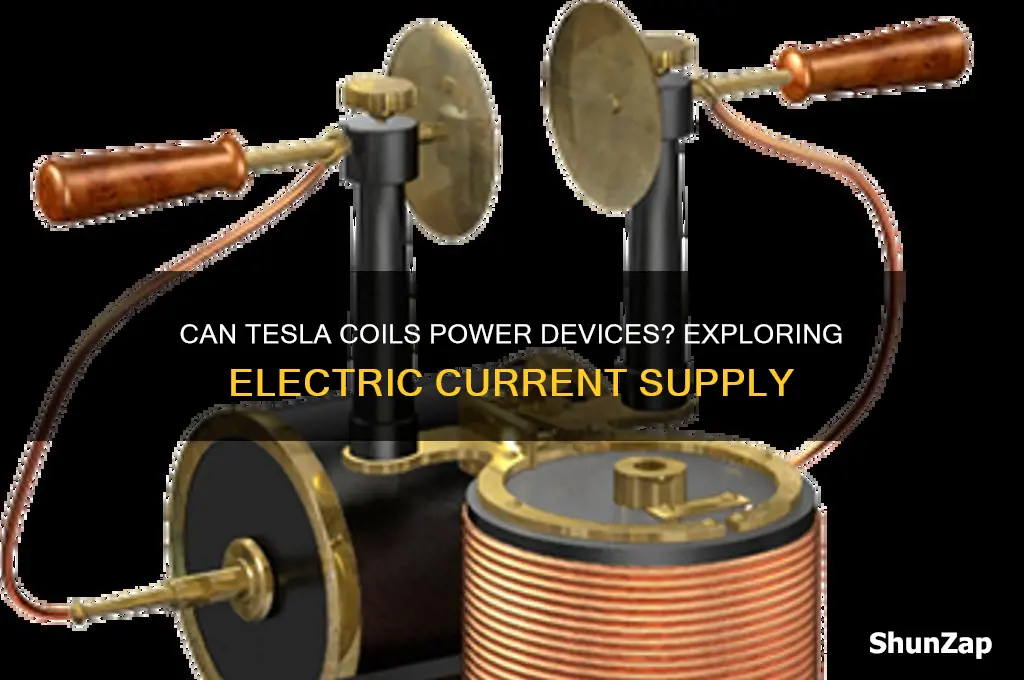 can a tesla coil be used to supply electric current