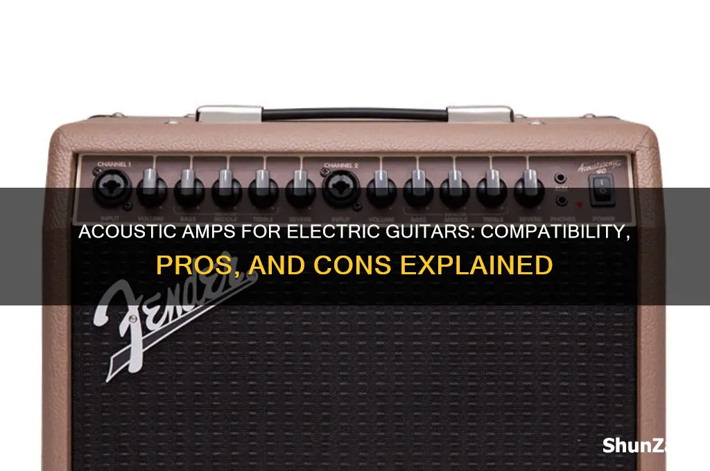 can acoustic amps be used for electric guitars