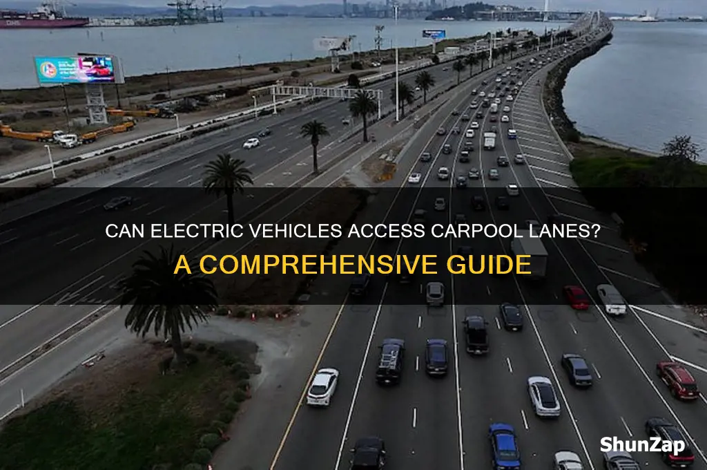 can all electric car run carpool lane