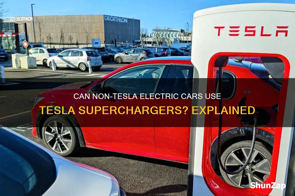 can all electric cars use tesla superchargers