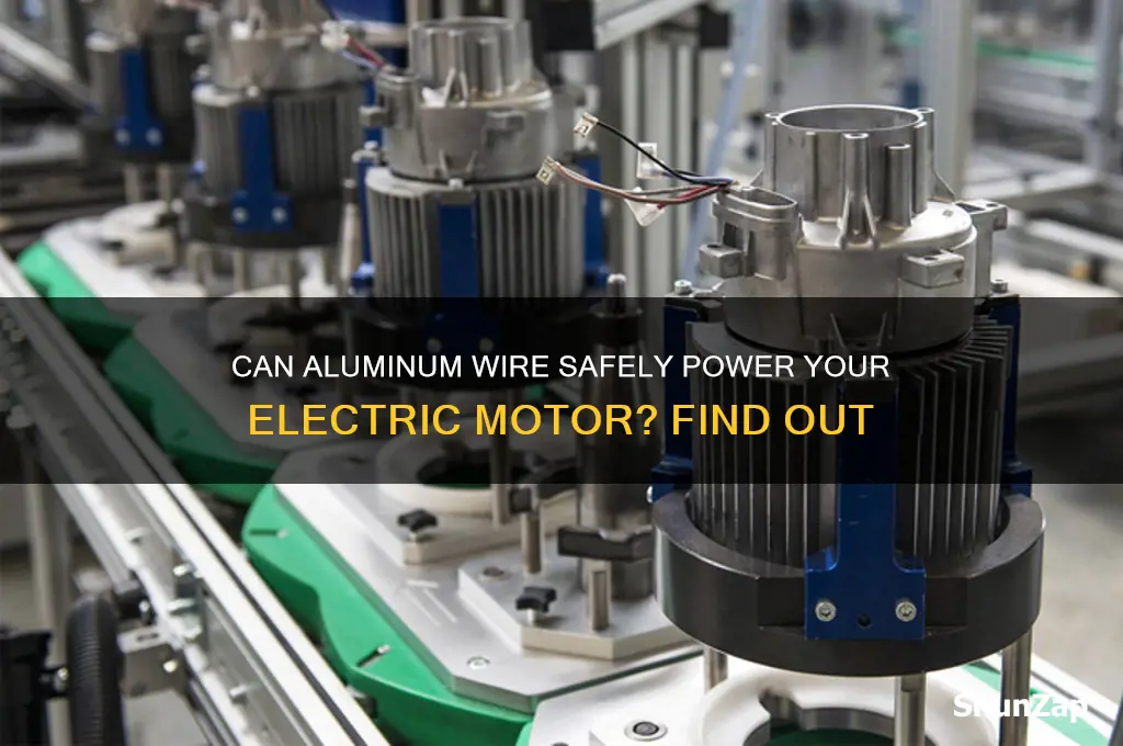 can aluminum wire be use on electric motor
