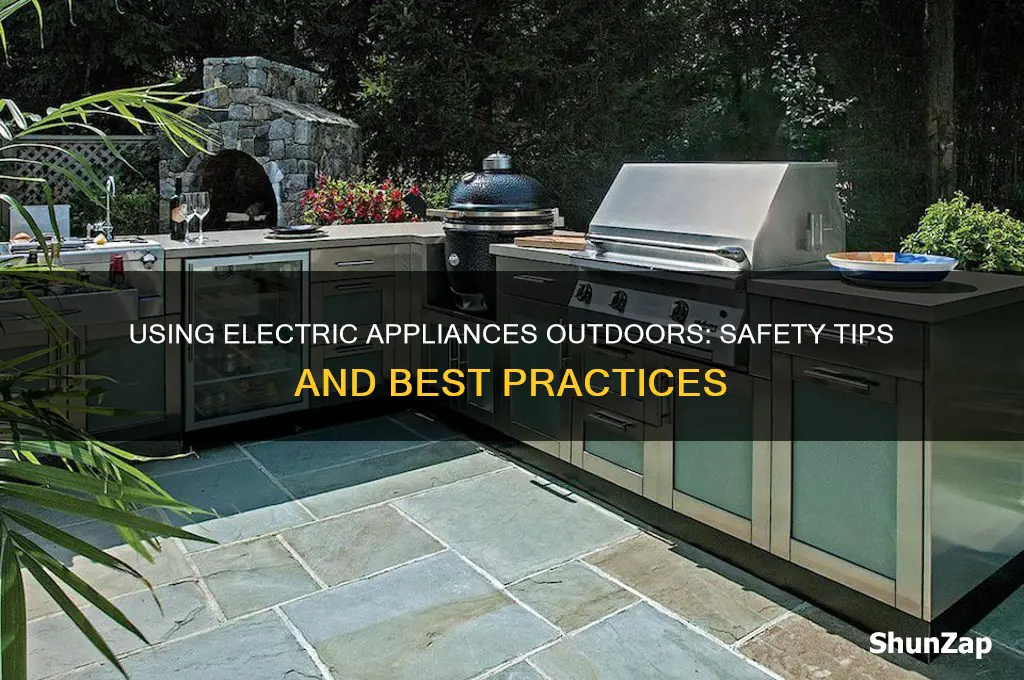 can an electric appliance be used outdoors