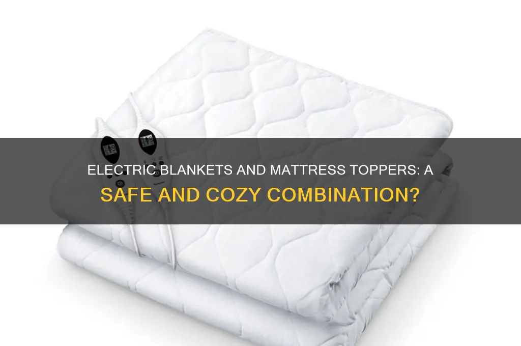 can an electric blanket be used with a mattress topper