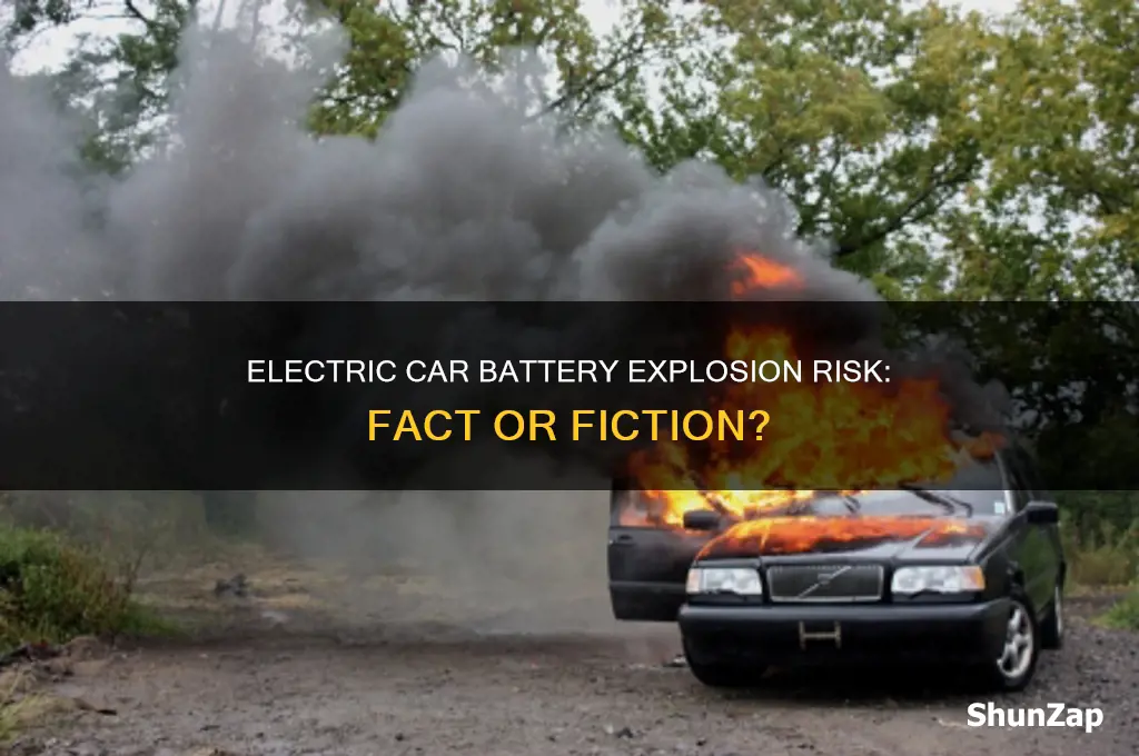 can an electric car battery explode