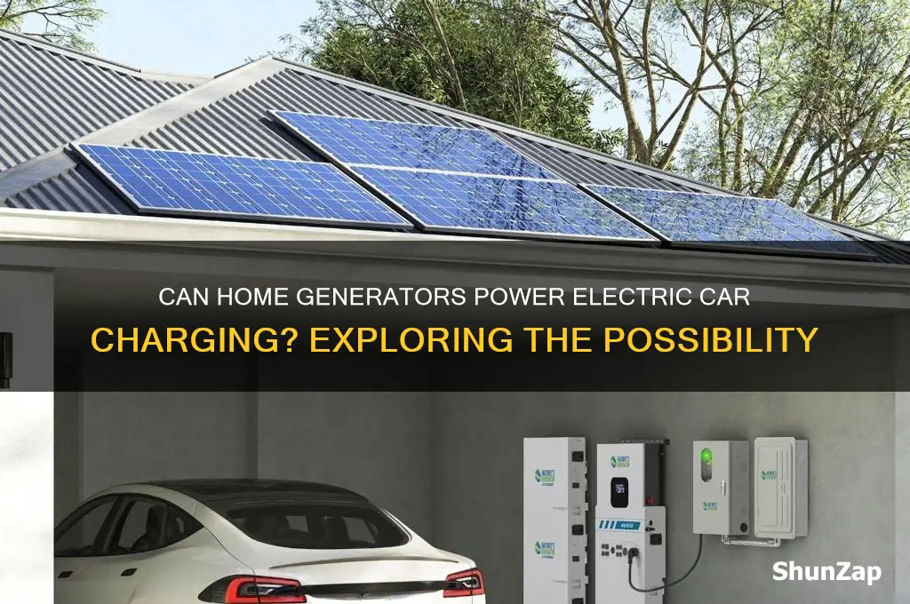 can an electric car be charged by a home generater