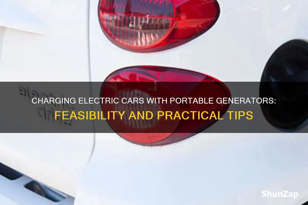 can an electric car be charged my a portable generator