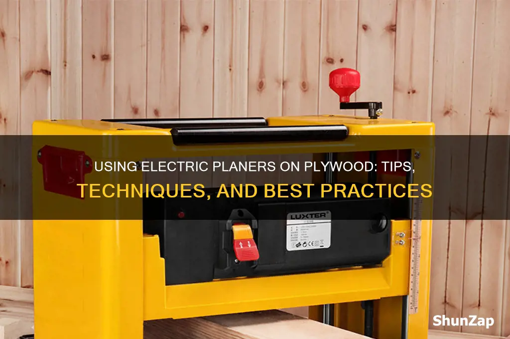 can an electric planer be used on plywood