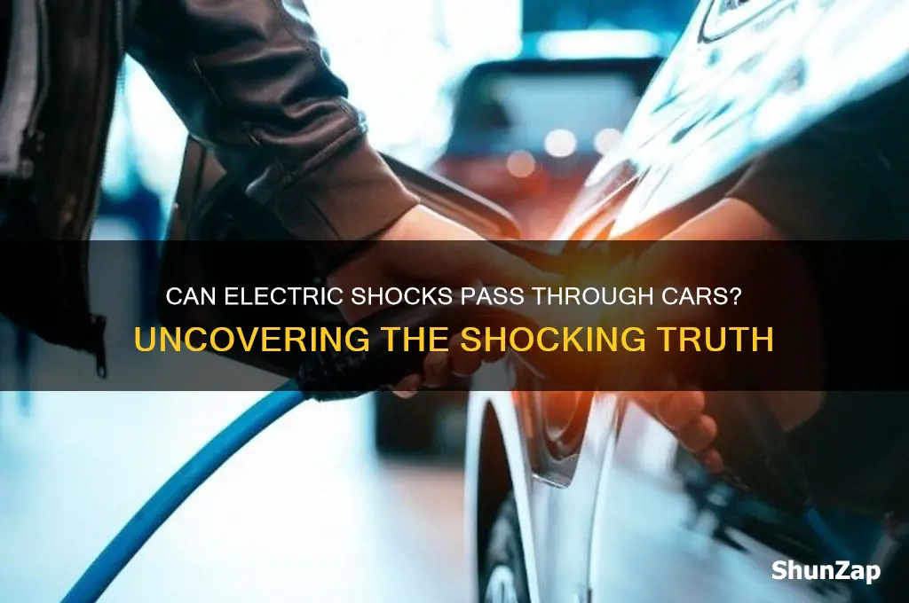 can an electric shock pass through a car