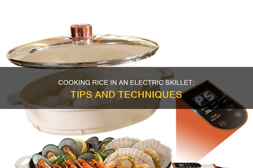 can an electric skillet be used to cook rice