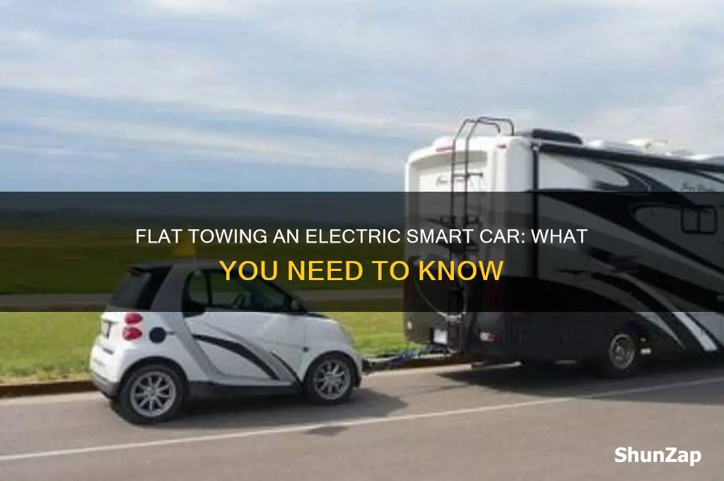 can an electric smart car be flat towed