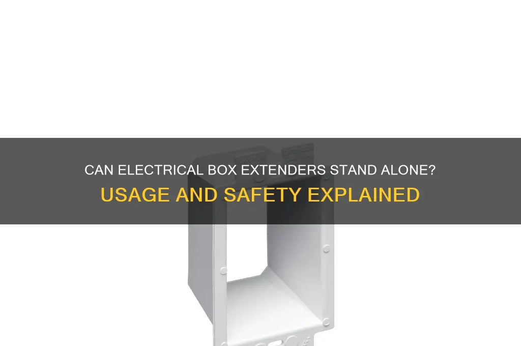 can an electrical box extender be used alone