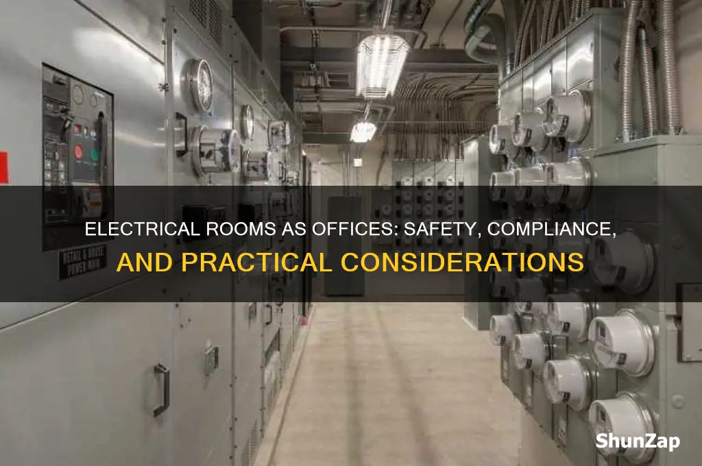 can an electrical room be used as an office