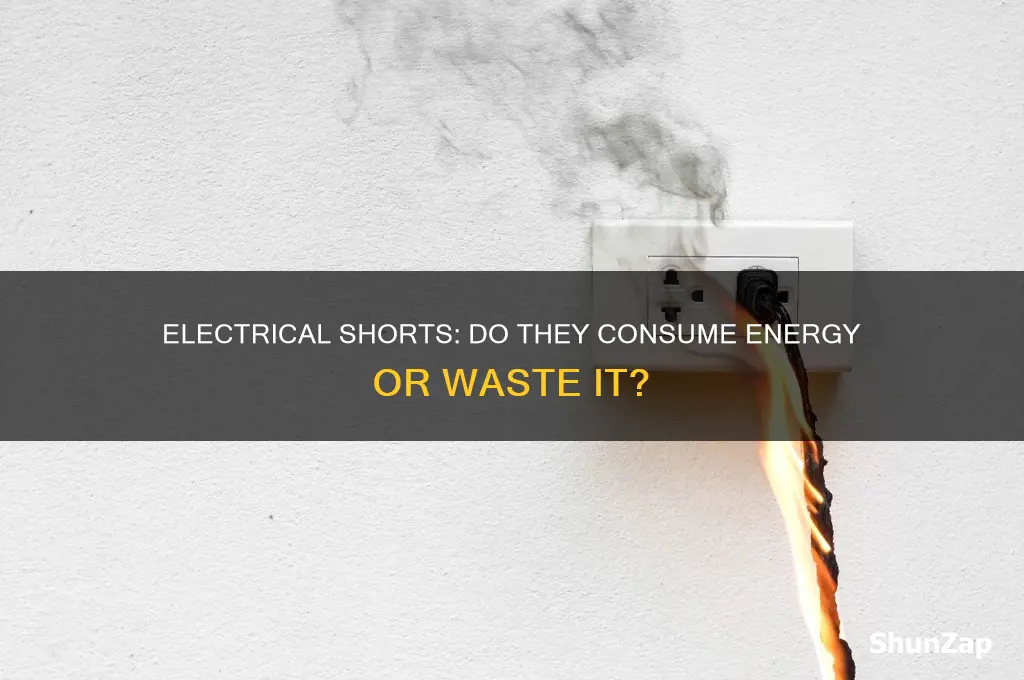 can an electrical short use energy
