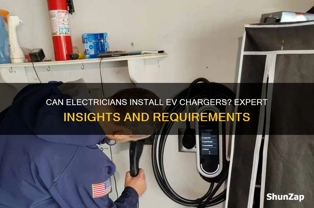 can an electrician install an electric car charger