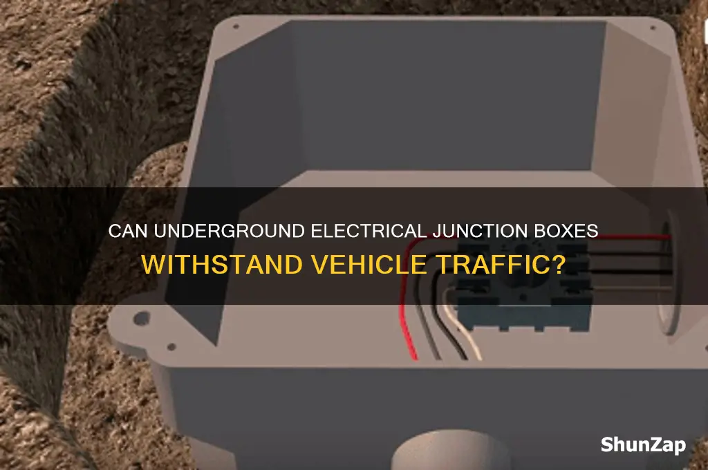 can an underground electrical junction box handle vehicle use