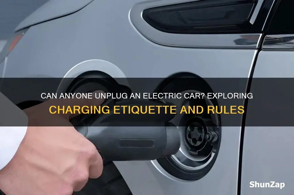 can anyone unplug an electric car