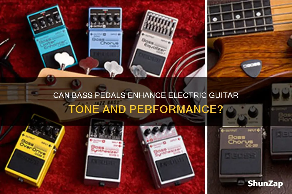 can bass pedal be used on electric guitars