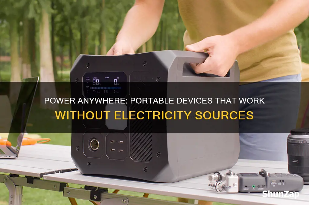 can be used anywhere without source of electricity