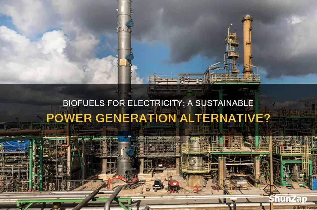 can biofuels be used to generate electricity