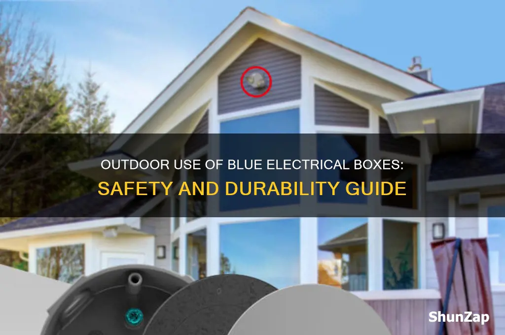 can blue electrical box use outdoors